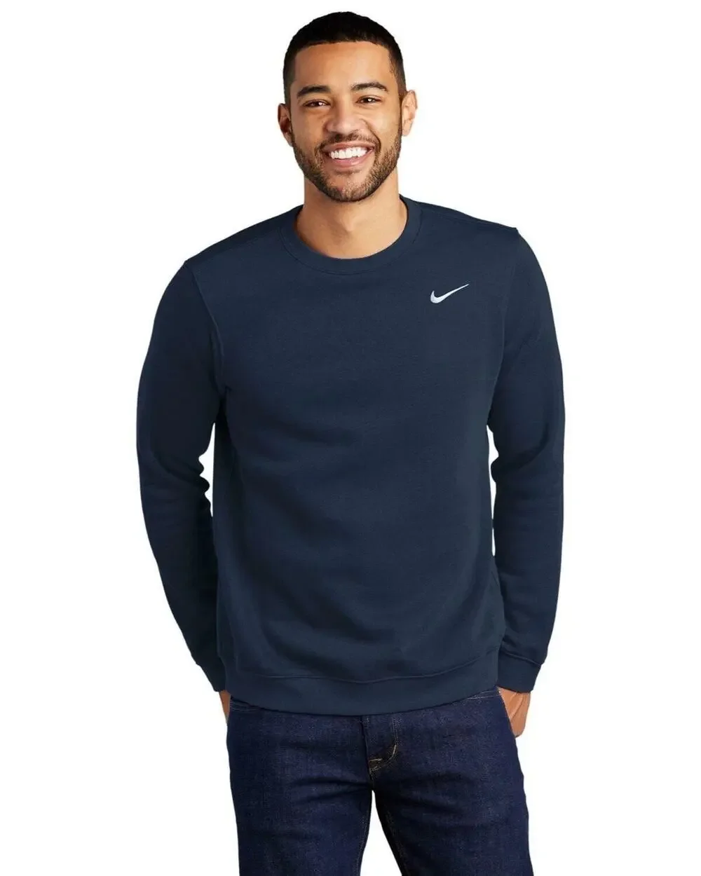 Nike Men's Crew Neck Sweatshirt, Navy, Medium New With Tag!